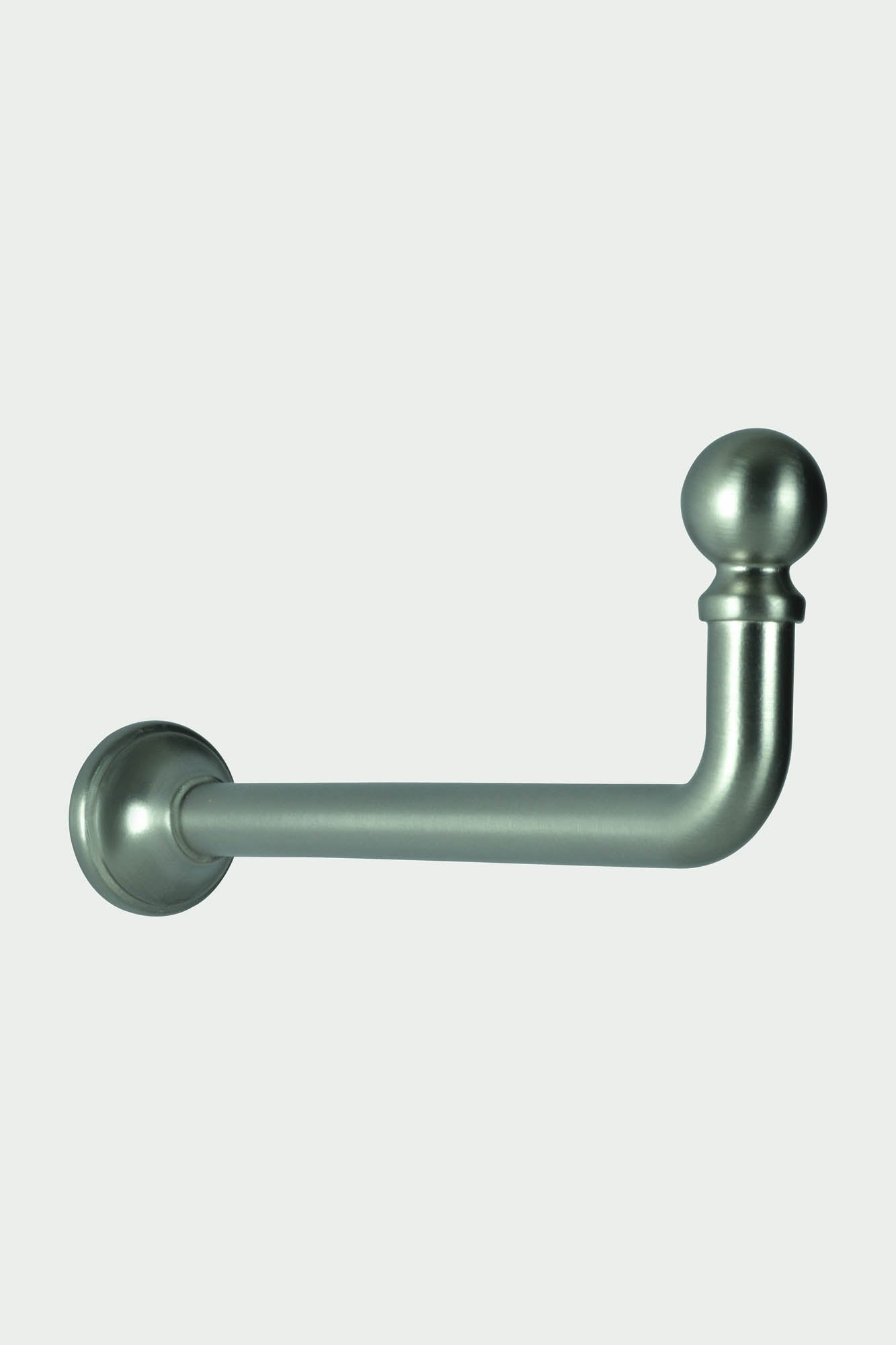 2 lange Raffhalterhaken aus Stahl in poliertem Nickel – 110 mm