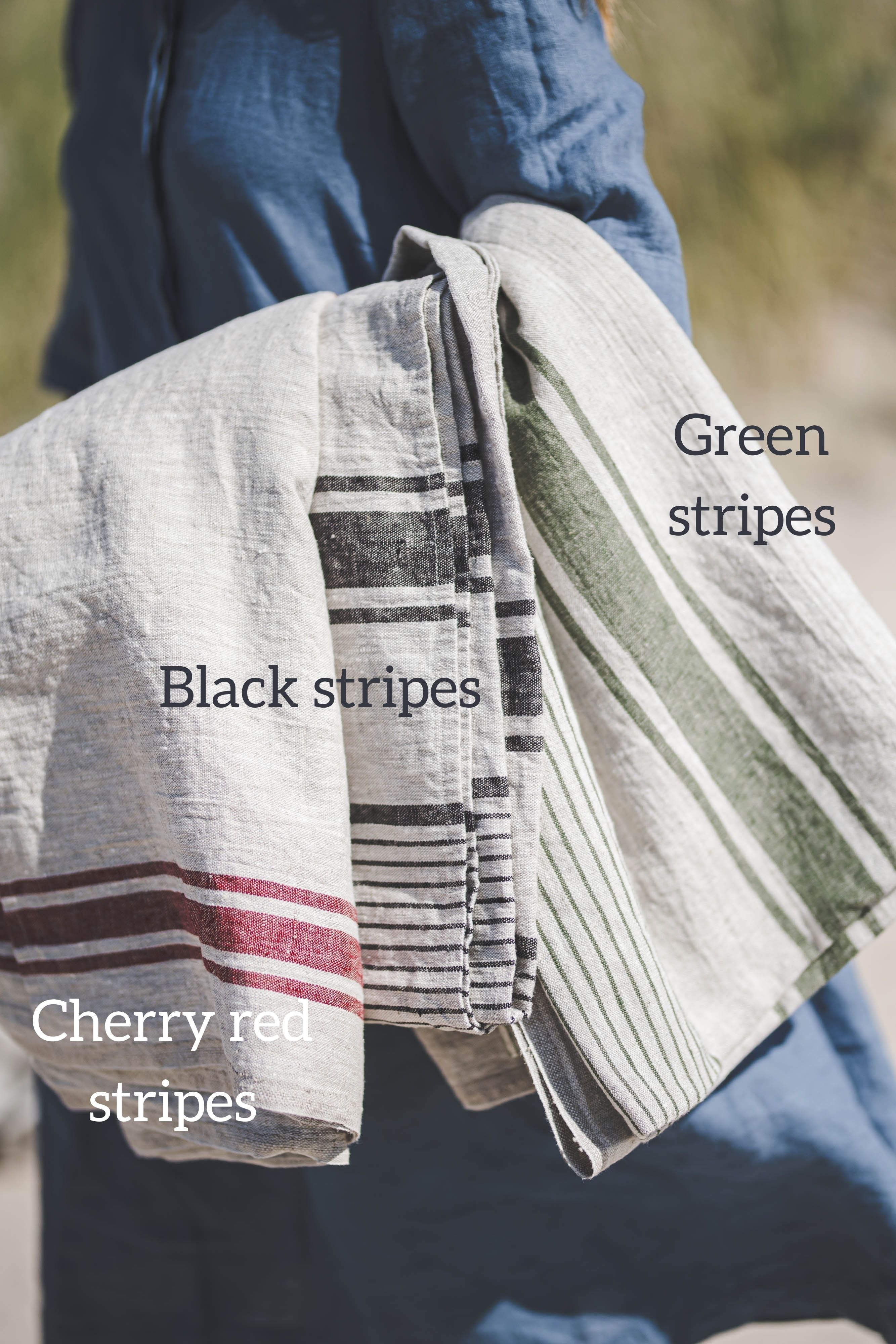 Leinenbeutel im französischen Stil mit Kordelzug