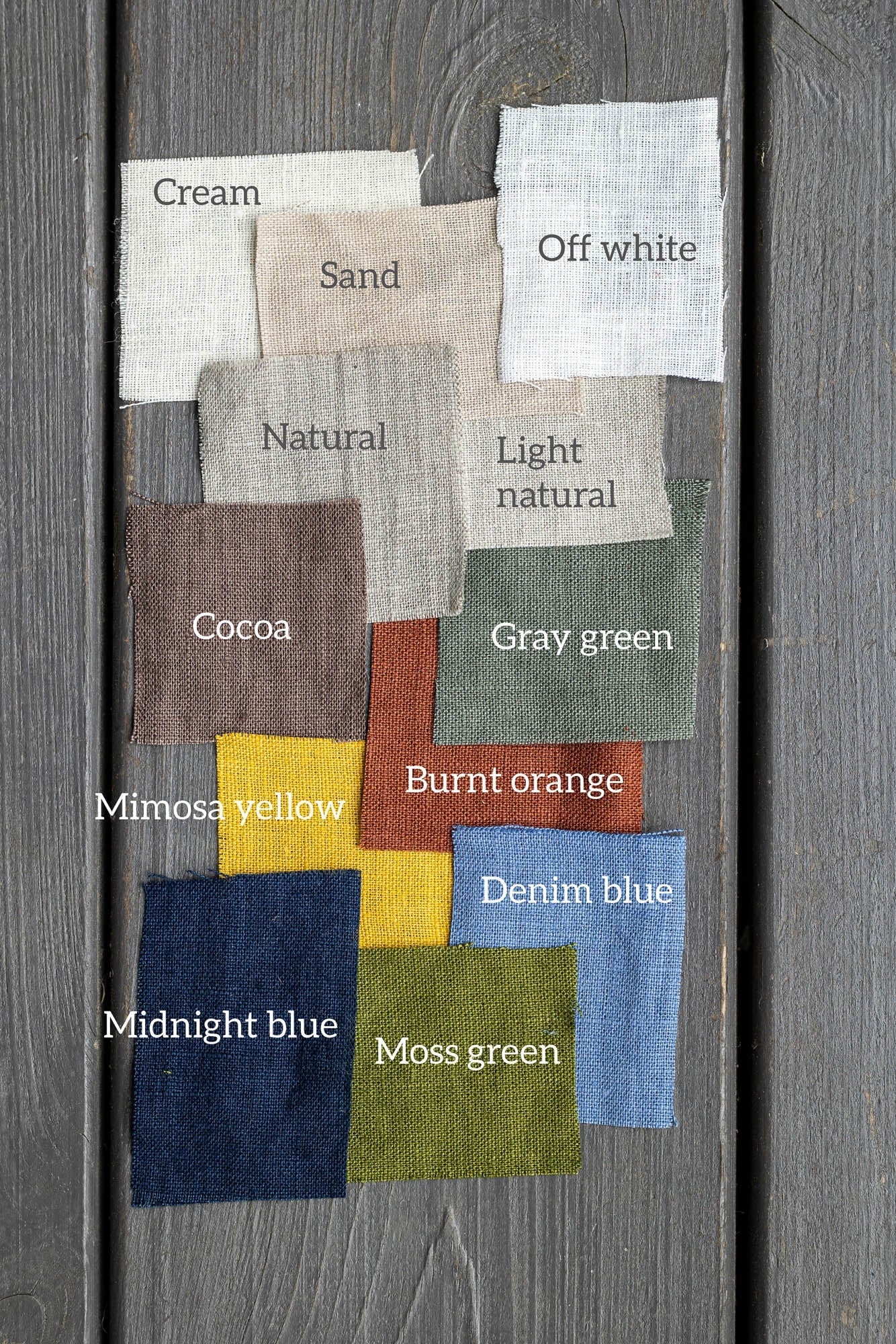 Mitternachtsblaue Halbschürze aus Leinen