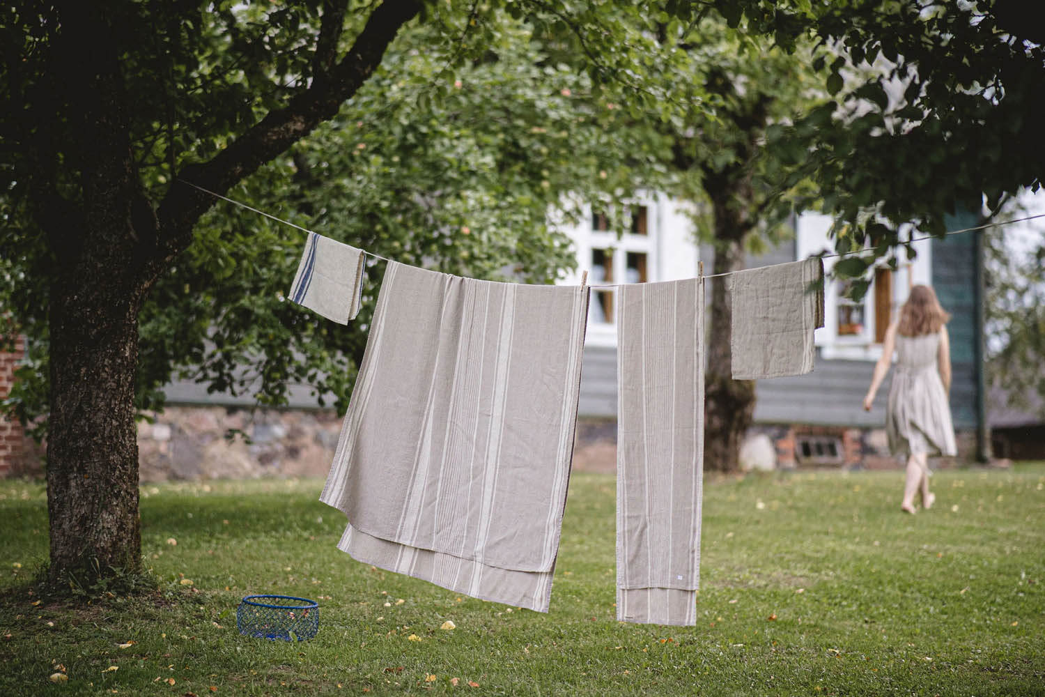 French style linen bath towels - ForestlandLinen