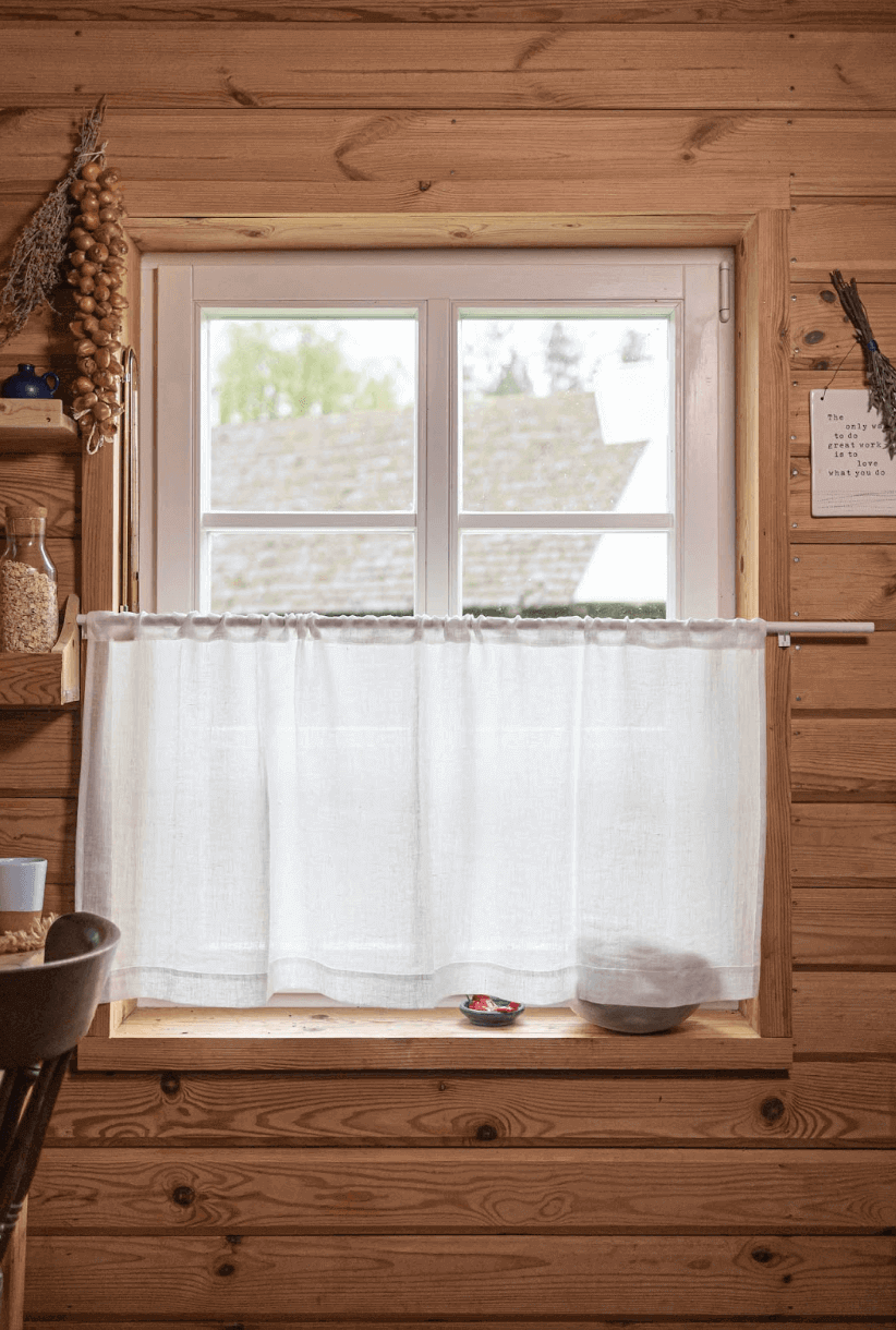 White Linen Curtains