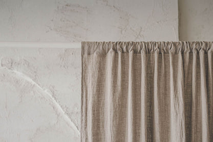 Natürlicher Leinenvorhang