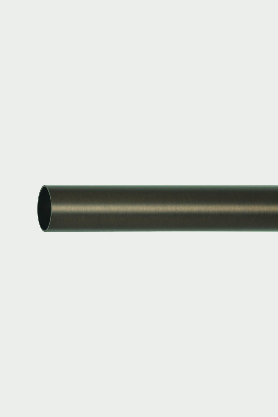 Gardinenstange aus Stahl in gebürsteter Bronze