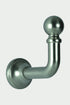 2 Raffhalterhaken aus Stahl in poliertem Nickel – 50 mm
