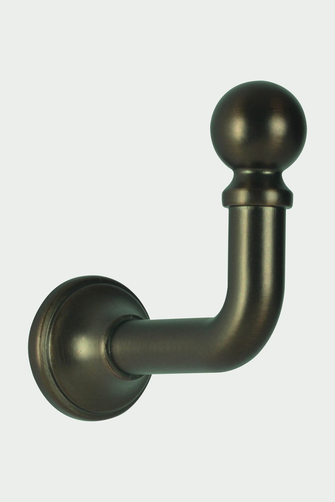 2 Raffhalterhaken aus Stahl in gebürsteter Bronze – 50 mm