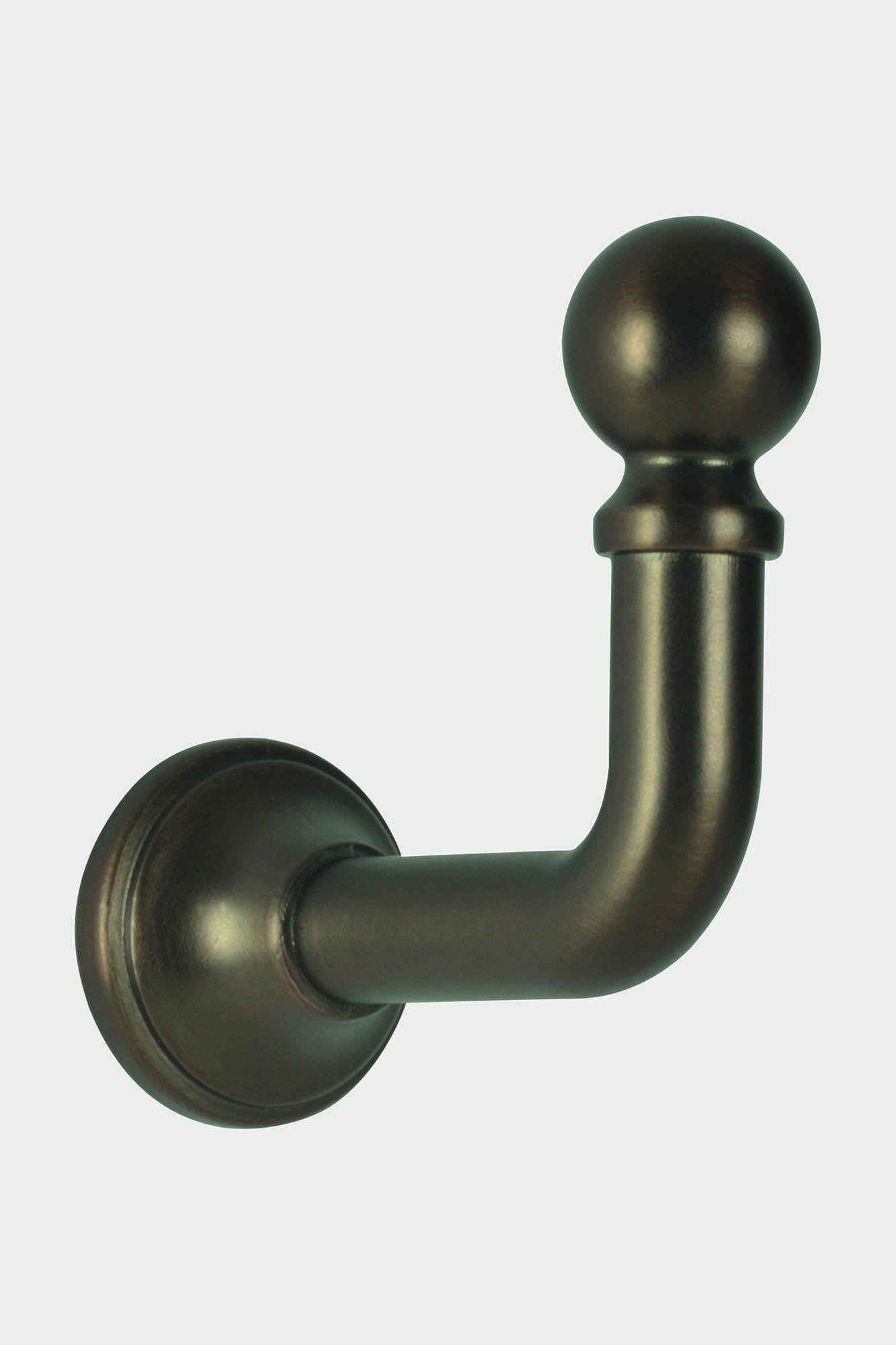 2 Raffhalterhaken aus Stahl in gebürsteter Bronze – 50 mm