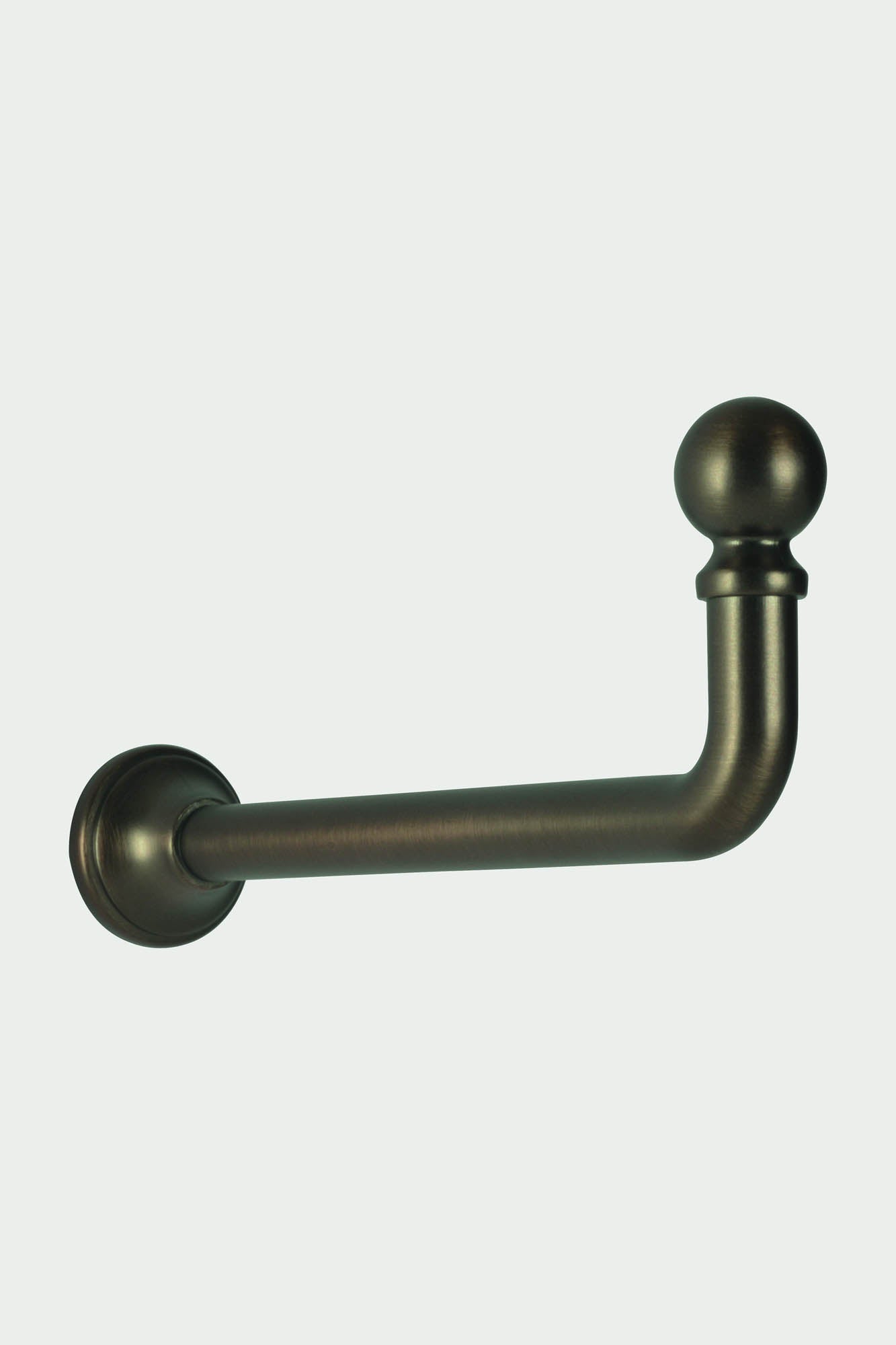 2 lange Raffhalterhaken aus Stahl in gebürsteter Bronze – 110 mm