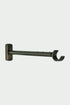2 lange Wandhalterungen aus Stahl in gebürsteter Bronze – 25 cm
