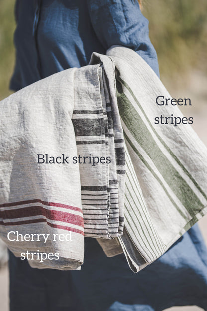 Leinenbeutel im französischen Stil mit Kordelzug