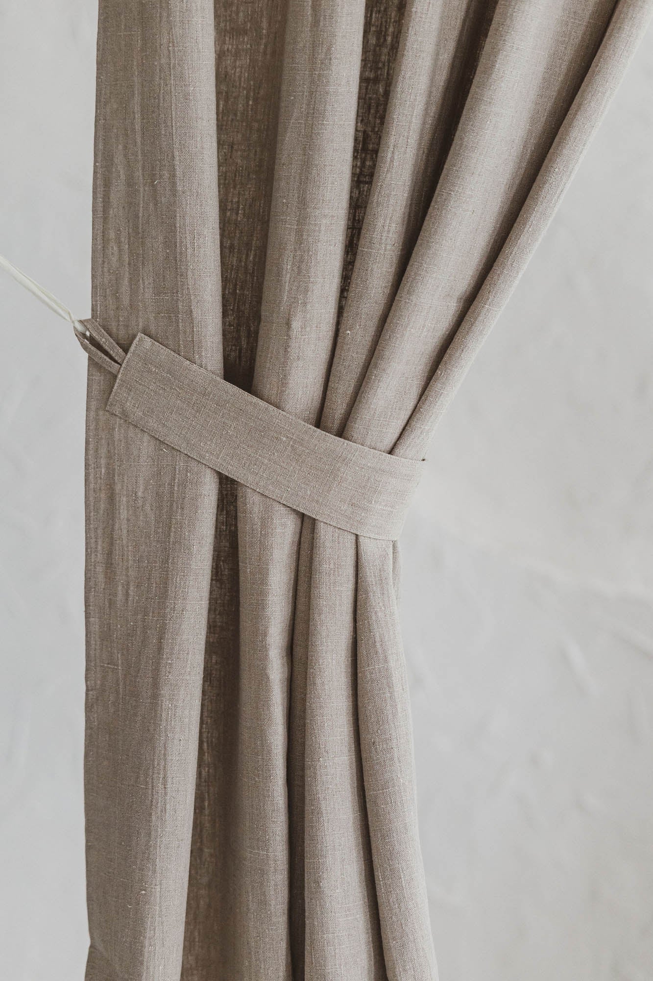 2er-Set Raffhalter aus Leinen für schwere Vorhänge