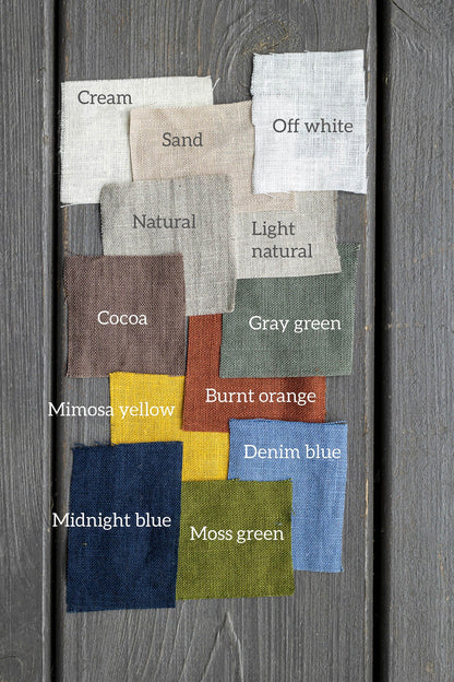 Mitternachtsblaue Leinenschürze