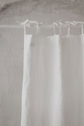 Off-White Bindeband-Leinenvorhang
