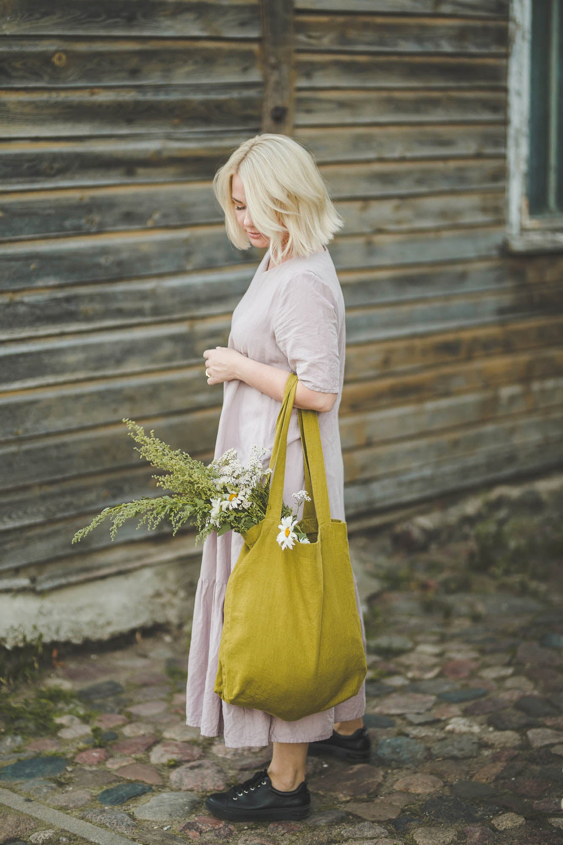 Linen tote bags - ForestlandLinen