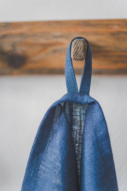 Mitternachtsblaue Geschirrtücher aus Leinen - 2er-Set