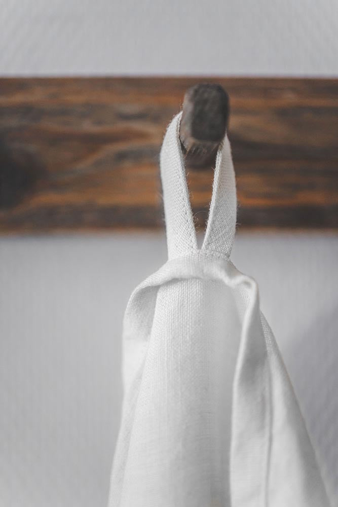 Cremeweiße Geschirrtücher aus Leinen – 2er-Set