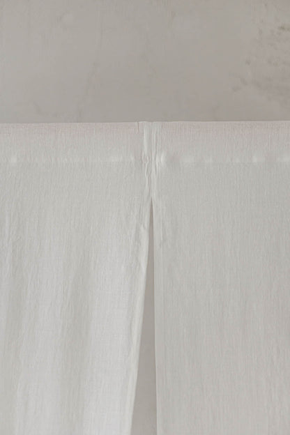 Noren-Vorhang aus cremefarbenem Leinen