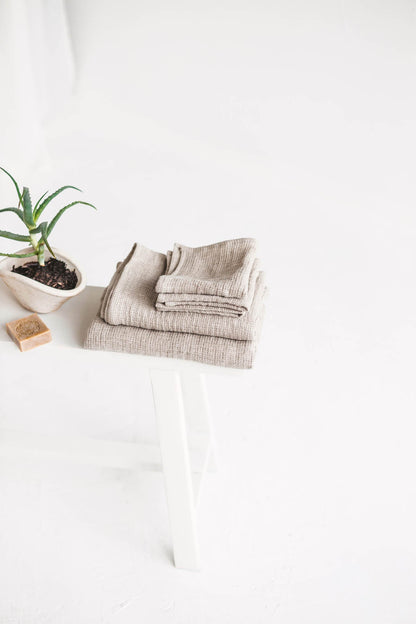 Leichte Badetücher aus Waffelleinen