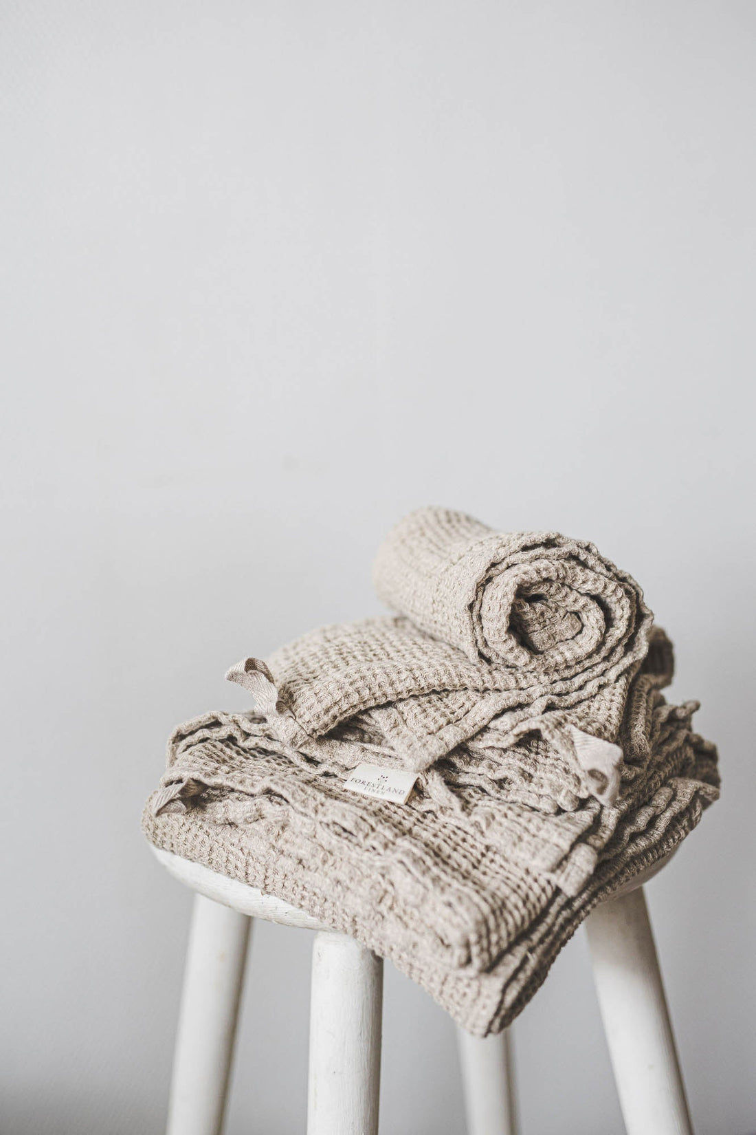 Schwere Badetücher aus Waffelleinen