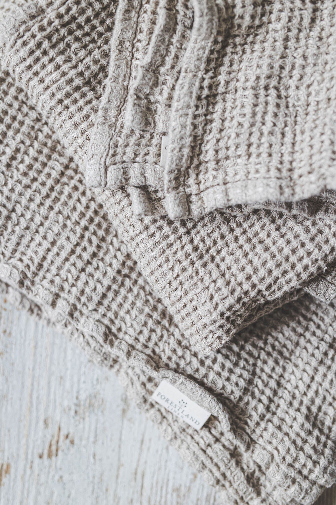 Schwere Badetücher aus Waffelleinen